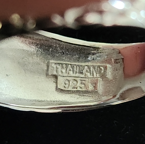 Peruvian Pink Opal in 925 Silver. Size 10 - Picture 6 of 6